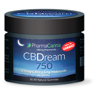 CBDream Gummies 750mg (25mg CBD/5mg Melatonin) - THC Free