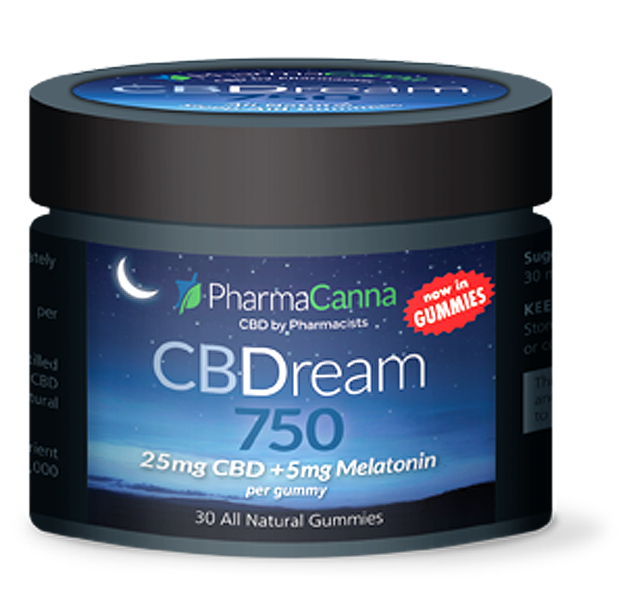 CBDream Gummies 750mg (25mg CBD/5mg Melatonin) - THC Free