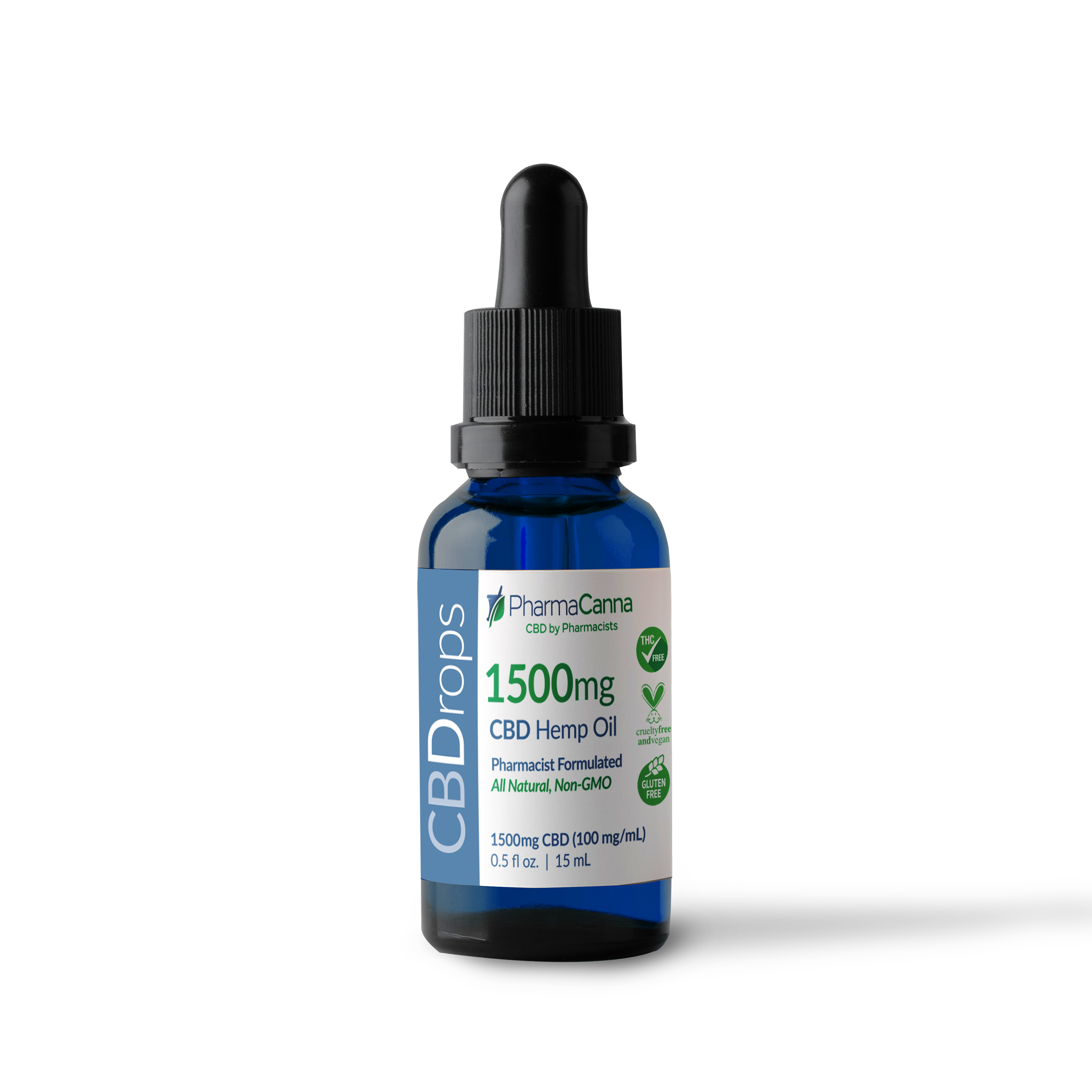 CBDrops 1500mg All Natural THC Free CBD Hemp Oil – PharmaCanna CBDrops 1500mg All Natural THC Free CBD Hemp Oil – PharmaCanna
