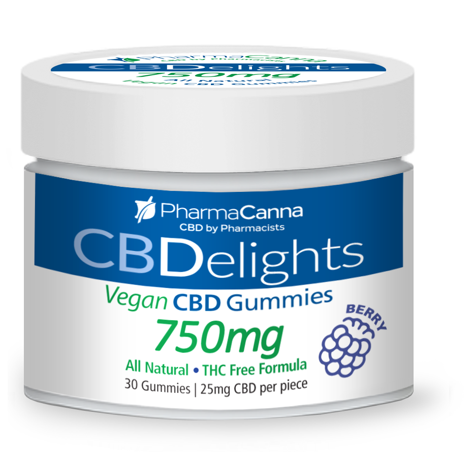 CBDelights 750mg VEGAN CBD Gummies - 30 pack THC Free