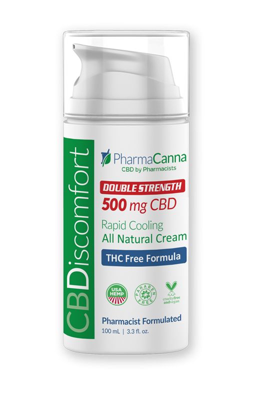 CBDiscomfort 500mg CBD Cream - THC Free